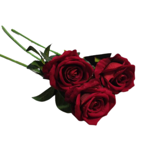 Róża pojedynczy welurowa P15-5 RED